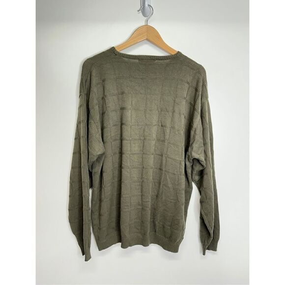Geoffrey Beene Sweater Womens Olive Green XL Long Sleeve - Picture 3 of 7